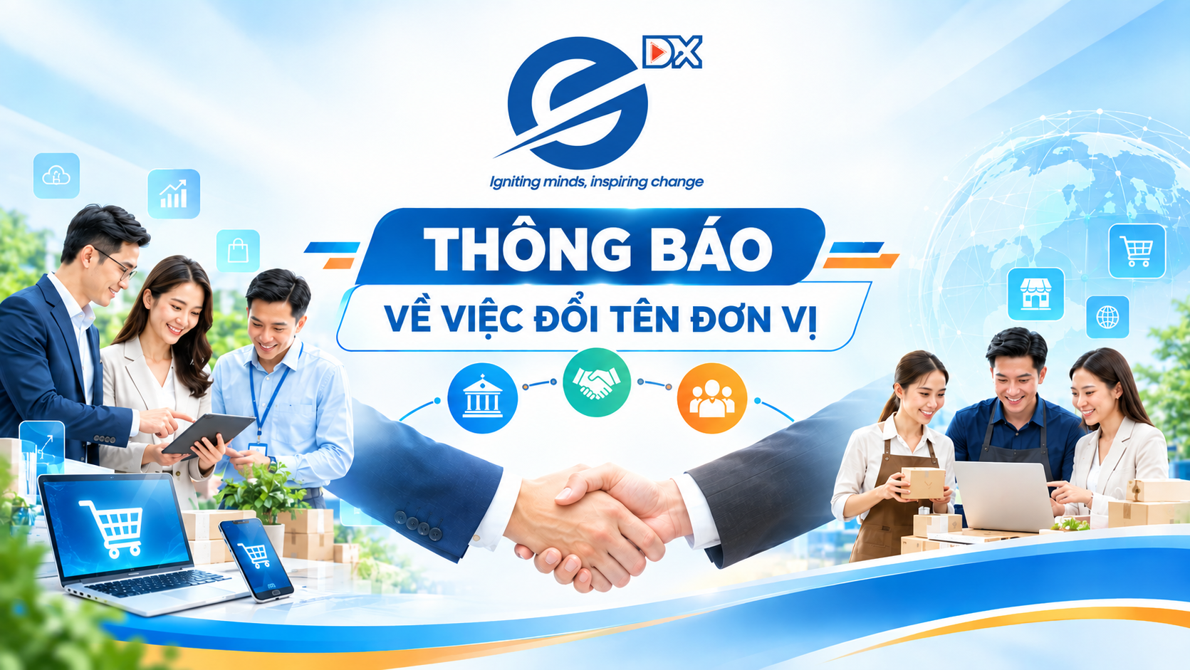 Thông báo: Trung tâm Phát triển thương mại điện tử và Công nghệ số đổi tên thành Trung tâm Phát triển thương mại điện tử